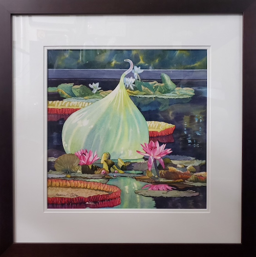 Click to view detail for Floating Gems 14x14 $1375